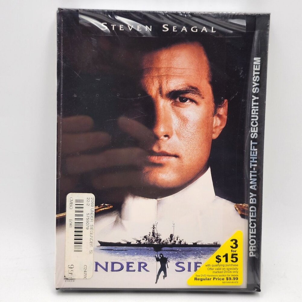 Under Siege DVD Movie Steven Seagal Action Thriller Film New Sealed